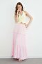 Elastic Waist Buruqu Fabric Skirt - 4