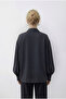 Women's Anthracite Collar Tie Detailed Blouse 8101 60286018 - 5