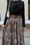 Belt Piece Sandy Black Set with Draped Collar - 5
