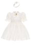 Baby Girl Lace Evening Dress, Hair Band Gift, Luxury Birthday Premium Special Occasion - 3