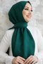 Ariva g Desen Jacquard Cotton Piece Shawl - Petrol Green - 4