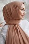 Liny Combed Cotton Shawl - Milk Coffee - 2
