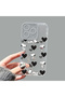 iPhone 15 Pro Compatible Camera Protected Anti-Shock Aesthetic Print Patterned Transparent Silicone Case