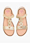 Girls Metallic Heart Sandals
