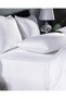 Thalie Family Size 100% Cotton Striped - 300Tc Satin Bed Sheet Pieces Duvet Cover Set - White - 6