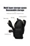 Rolling Laptop Backpack for Travel with Underseat Carry On Trolley Design Waterproof Oxford Fabric Fits 14 Inch Laptop, Black - 5