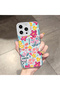 iPhone 14 Pro Max Compatible Camera Protected Anti-Shock Aesthetic Print Patterned Transparent Silicone Case - 2