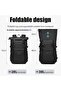 Travel Backpack for Business Work with Roll Top Design Waterproof Oxford Fabric Expandable 28L to 38L Anti Theft, Black, 9761 - 4