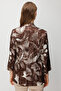Short-Sleeved Patterned Jacket - 4