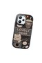 Redmi 12 Compatible Camera Protected Black Soft Silicone Phone Case Cute Bear Patterned - 3
