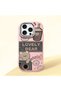 Pink Soft Silicone Phone Case Compatible with iPhone 16 Pro Camera Protection Cute Bear Patterned