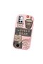 Samsung Galaxy A51 Compatible Camera Protected Pink Soft Silicone Phone Case Cute Bear Patterned - 3