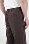 Yan Belt Detailed Brown K Linen Pants - 4