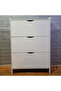 Three Tier Shoe Rack Organizer Storage Foldable Closet with Doors for Living Room - 8