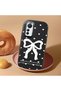 Mi 12 Lite Compatible Camera Protected Black Soft Silicone Phone Case Bowknot Patterned - 2