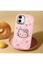 Samsung Galaxy A06 Compatible Hello Kitty Patterned Camera Protected Pink Soft Silicone Phone Case - 3