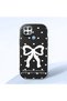 Oppo A15S Compatible Camera Protected Black Soft Silicone Phone Case Bowknot Patterned
