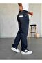 We11 Dark Navy Blue Baggy Pants