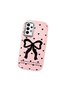 Samsung Galaxy A32 Compatible Camera Protected Pink Soft Silicone Phone Case Bowknot Patterned - 3