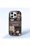 iPhone 16 Pro Compatible Camera Protected Black Soft Silicone Phone Case Cute Bear Patterned