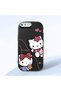 iPhone 8 Plus Compatible Camera Protected Black Soft Silicone Phone Case Hello Kitty Patterned