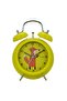 Plastic Twin Bell Alarm Clock with Animal Print, Assorted - 6
