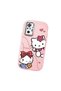 Redmi Note 10 Pro Compatible Camera Protected Pink Soft Silicone Phone Case Hello Kitty Patterned - 3