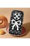 Redmi 14C Compatible Camera Protected Black Soft Silicone Phone Case Bowknot Patterned - 2