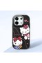 Redmi Note 13 Pro 5g Compatible Camera Protected Black Soft Silicone Phone Case Hello Kitty Patterned
