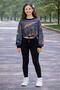 Girls' 3 Yarn Printed Crop Top