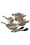 Eco Granite Cookware Set, 9 pcs, Assorted - 4