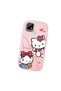 Realme C21 Compatible Camera Protected Pink Soft Silicone Phone Case Hello Kitty Patterned - 3
