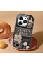 Tecno Spark 10 Pro Compatible Camera Protected Black Soft Silicone Phone Case Cute Bear Patterned - 2