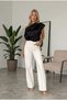 Women's Black One-Shoulder Asymmetrical Cut Satin Blouse Hzl26W-Fry121171 - 2