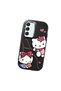 Samsung Galaxy S22 Compatible Camera Protected Black Soft Silicone Phone Case Hello Kitty Patterned - 3