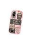 Realme C67 Compatible Camera Protected Pink Soft Silicone Phone Case Cute Bear Patterned - 3