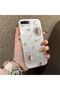 Gold-Tone Star Patterned Acrylic Material Phone Case Compatible with iPhone 7 Plus/8 Plus