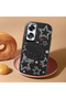 Oppo A60 Compatible Hello Kitty Patterned Camera Protected Black Soft Silicone Phone Case - 2