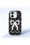 Mi 13t Compatible Camera Protected Black Soft Silicone Phone Case Bowknot Patterned