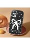 Redmi Note 11S Compatible Camera Protected Black Soft Silicone Phone Case Bowknot Patterned - 2