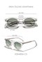 Eoh4006 C3 Light Gray Acetate Unisex Sunglasses - 4