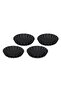 Pie Tins, 4 Pcs, 12 cm, Black - 3