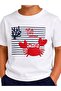 Boys' 2pcs Cute Crab Print Round Neck T-Shirt and Shorts Set - 3