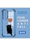 Samsung Galaxy S23 Fe Compatible Transparent Four-Corner Silicone Coated Glossy Edge Case