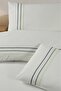 100% Cotton Embroidered Double Duvet Cover Set - 2