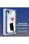 iPhone 16E Compatible Transparent Four-Corner Silicone Coated Glossy Edge Case - 3