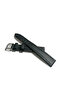 Classic Genuine Leather Watch Band Black Matte 16 mm (473)