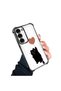 Samsung Galaxy S23 Compatible Transparent Four Corner Silicone Coated Glossy Edge Case - 2