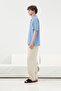 Short Sleeve Classic Blue Tencel Shirt - 2