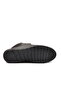 Black Double Zippered Women's Flat Boots with Fleece Inside - 5